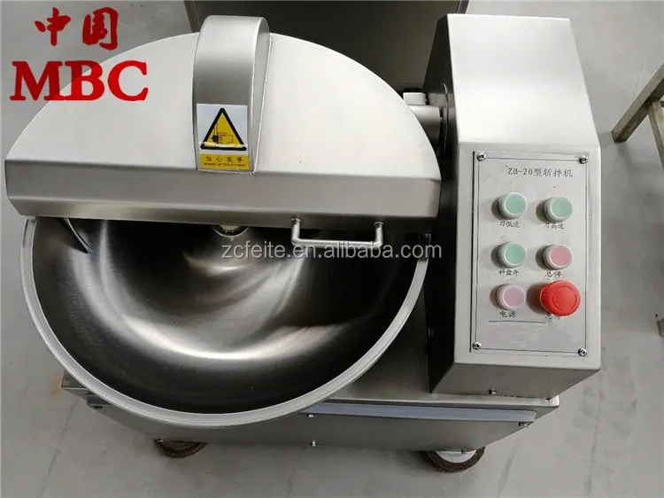 Meat Emulsify Small Sausage Bowl Cutter Machinery. jpg