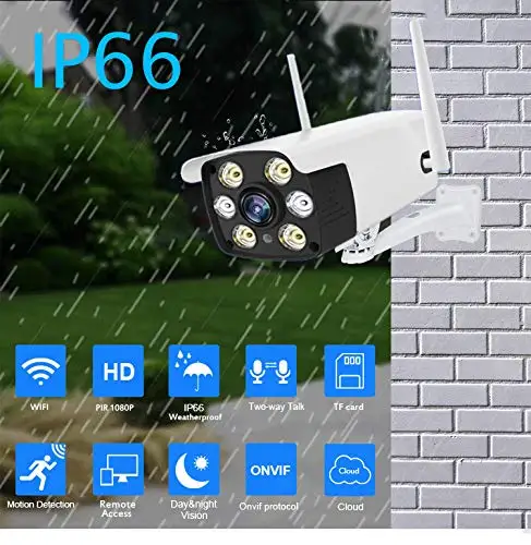 Wireless Wired Cctv Wifi Security Yousee 2cu Outdoor 1080p Bullet With ...
