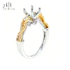 Poland Solitaire Garnet Friendship RingThree Stone Diamond Twisted Band Engagement Ring For Teenage Girls