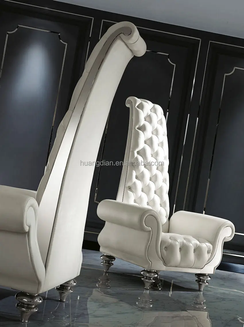 French Style White High Back Wing Chair For Lobby Furniture French Style White High Back Wing Chair For Lobby Furniture Tc4022