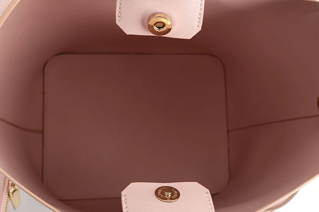 7424-Europe style newest design double side plain PU handbags with pouch