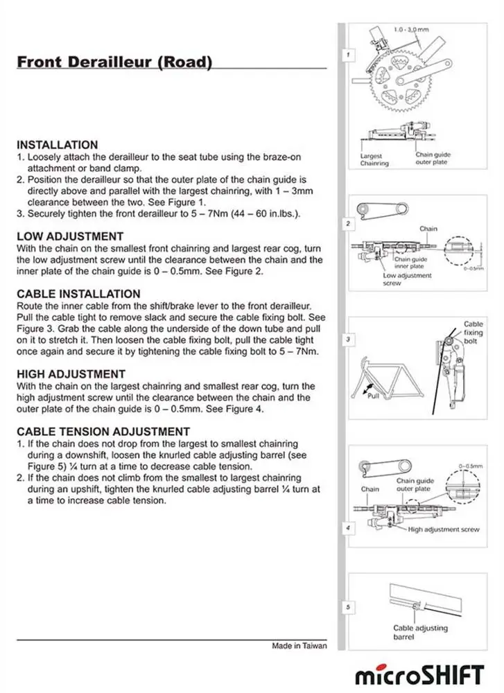 Microshift Front Derailleur Adjustment Quality Assurance Protein Burger Com