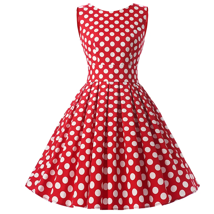red and white polka dot dress plus size