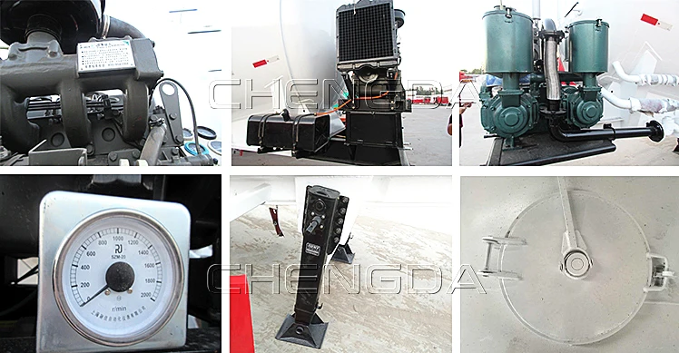 China manufacturer Chengda brand best selling bulk cement tanker semi trailer truck for sale