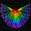 Stage Performance Props Women Dance Accessory DJ LED Dance Wings Light Up Wing Rainbow Colors Belly Danc Costume Dance Wings