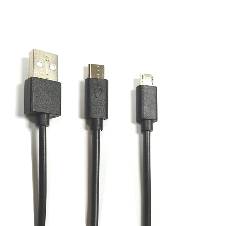 Splitter Usb 2.0 To Dual Micro Usb Y Charge Cable For Data Sync And