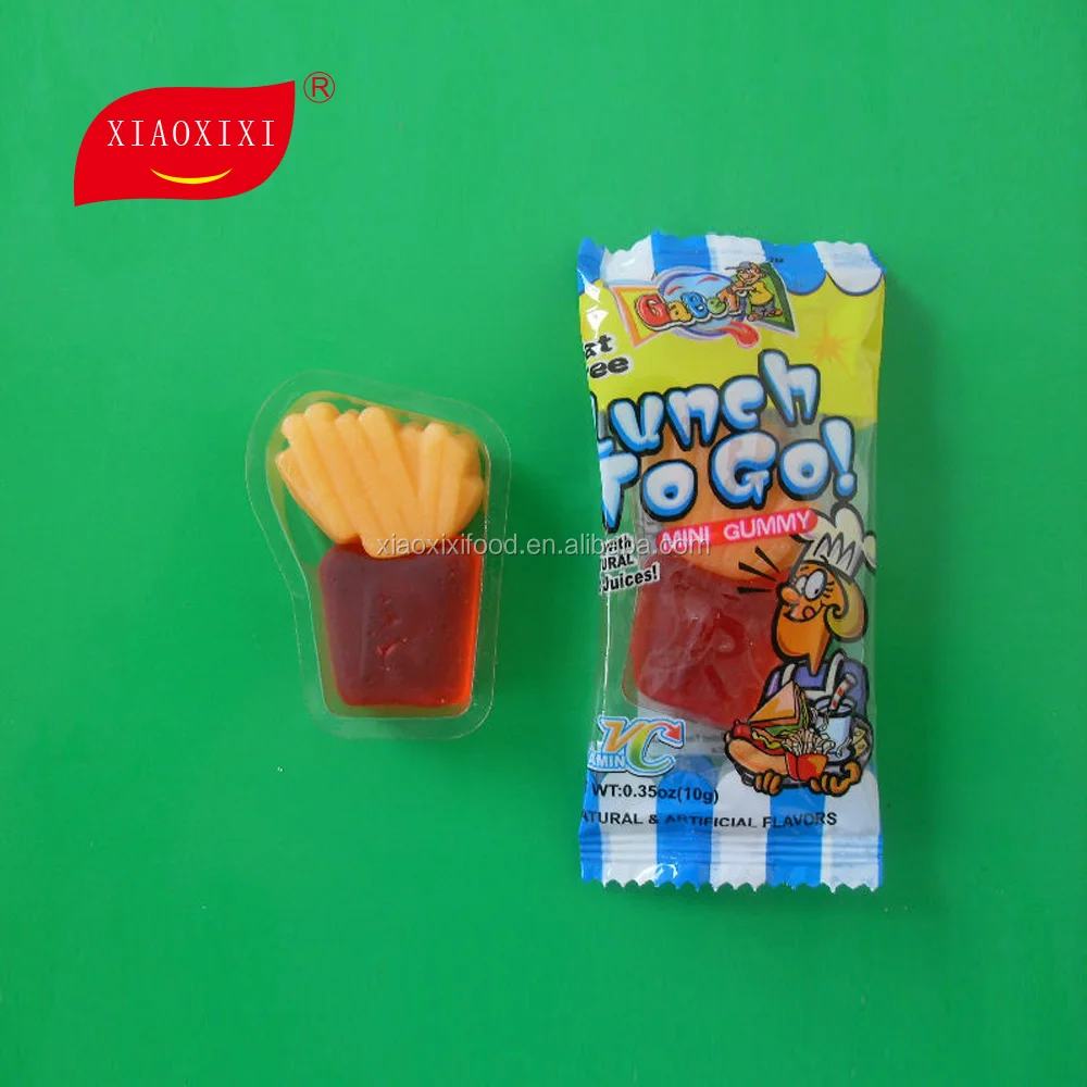 10g halal certificated gummy cola and chips candy with assorted flavor
