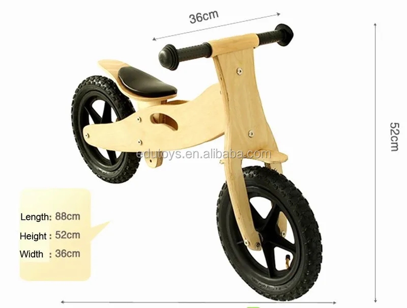 wooden training bike