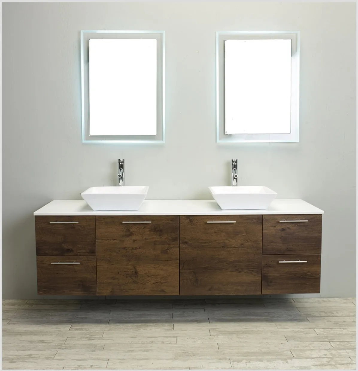 96 Inch Washed Oak European Style Modern Bathroom Vanity Buy 96 Inch