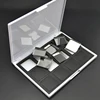luxury Private Label White Empty Magnetic Eyeshadow Packaging Box Custom Eye shadow Packaging with EVA foam