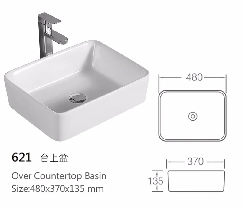 wash basin size