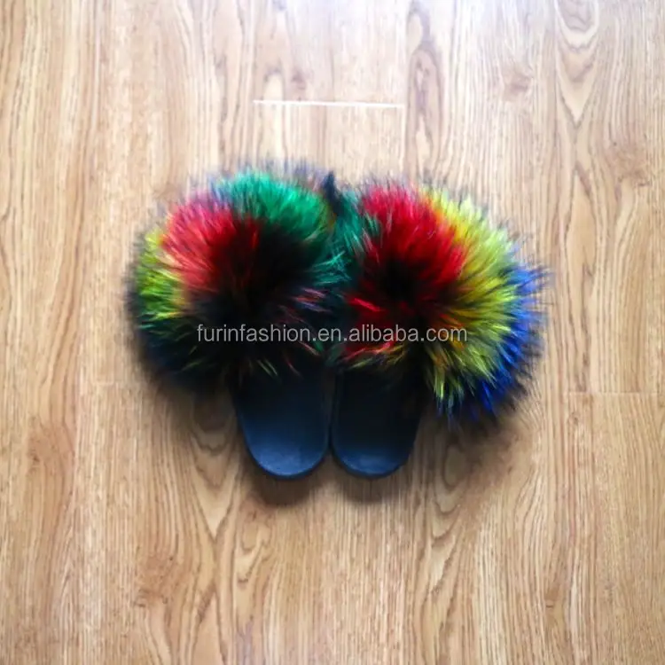 furry rainbow slides