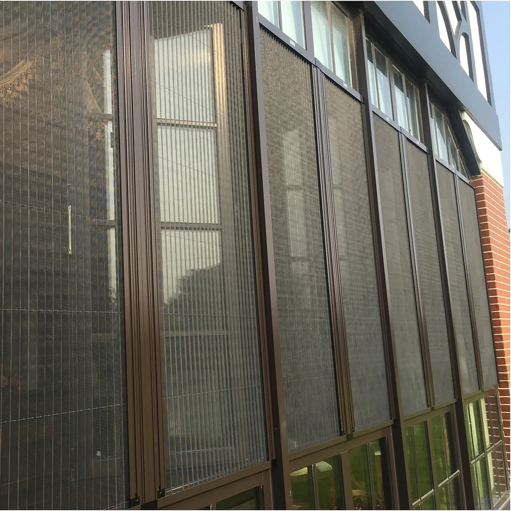 Free Sample Pleated Retractable Mosquito Net Insect Screen Windows