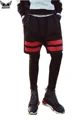 Mens Basketball Short Pants Cotton Fake Two Piece Running Shorts Basketball Shorts Gymshorts Striped Shorts For