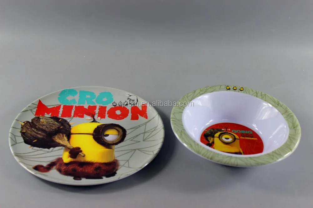 Children's Plate And Bowl Made Of Melamine