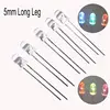 F5 5mm 7 Slow RGB Flash Rainbow Multi Color Long Leg Light Emitting Round LED diode