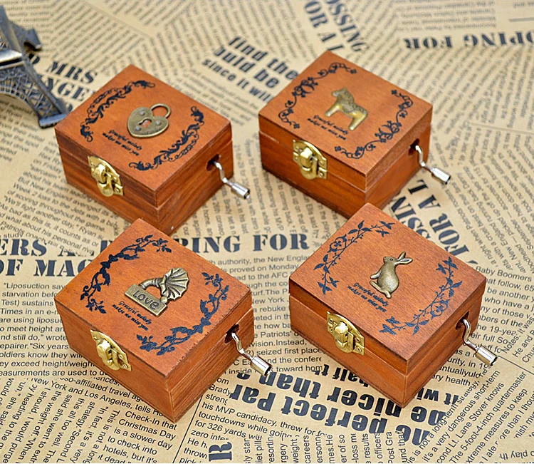 Wholesale Hand Crank Music Box Mechanism Handmade Buy Music Box