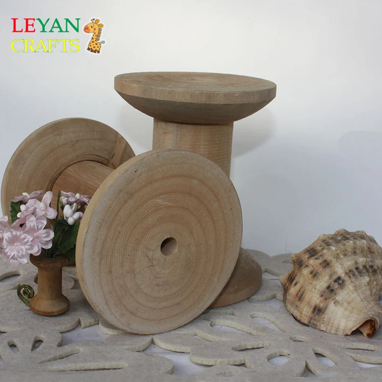 Wood Spools Tiny Wooden Sewing Spools For Crafts Diy Woodcraft Supply