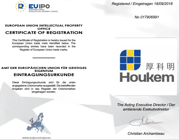 Certificat of Registration