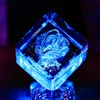 Quality 3d laser crystal cut cube customized crystal laser