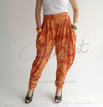 rayon printed pants