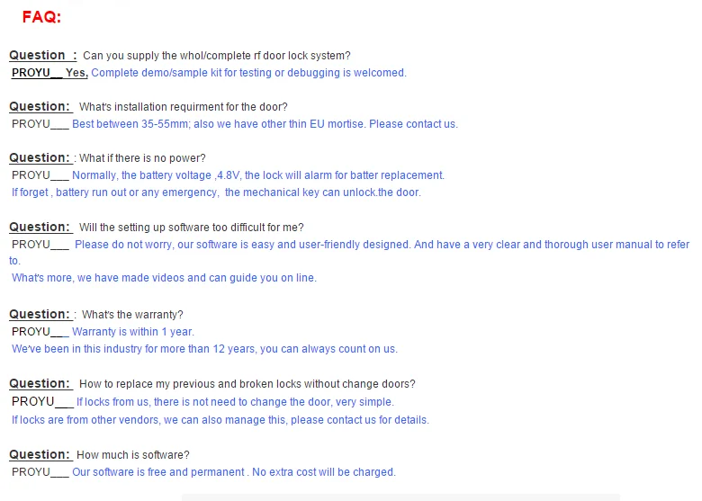 door lock security system