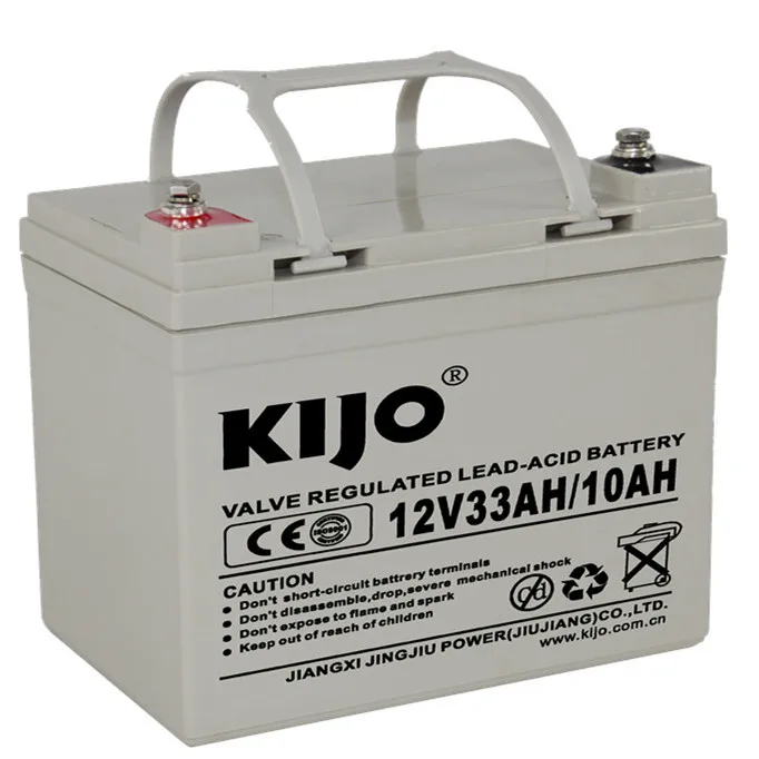 Deep Cycle Lead Acid 12v 33ah Rechargeable Solar Battery For Storage