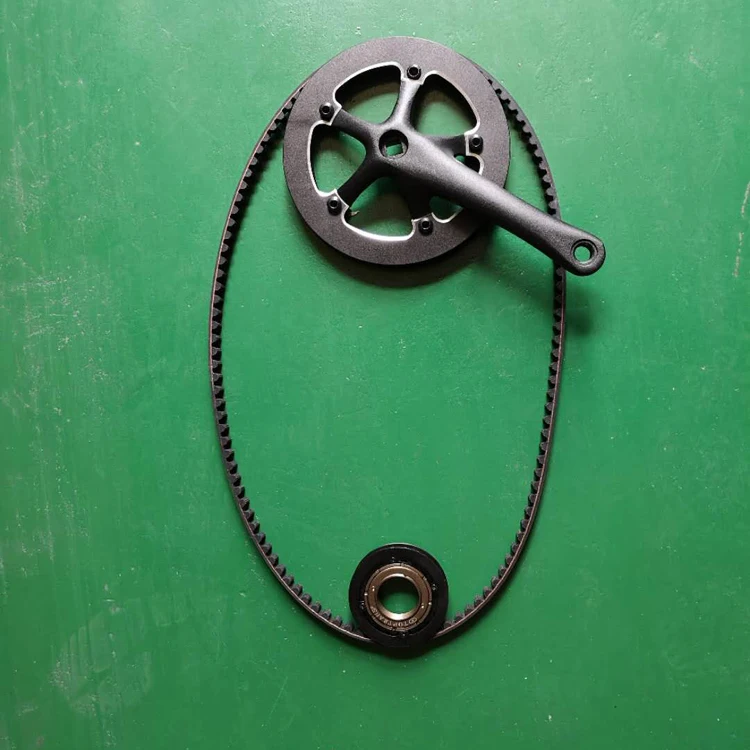 Professional Pu And Rubber Bike Frame Belt Drive Cranksets For Bike And