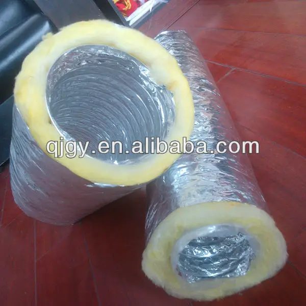 Air Ventilating 150mm Insulated Vent Pipe With Fireproof Foil Jacket