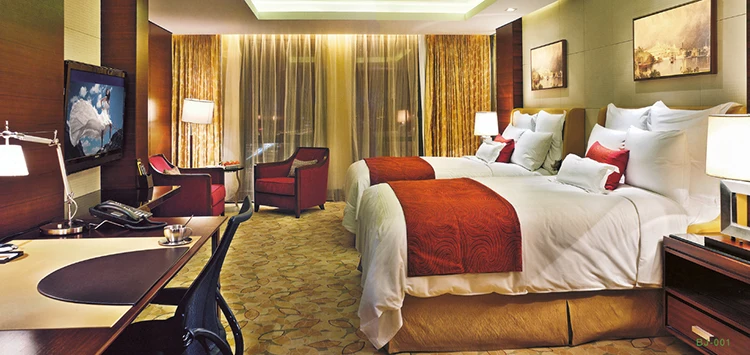 Hot sale general use European bed hotel furniture manufacturer for hotel bedroom