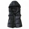 Unisex Hooded Sleeveless Goose Duck Down Feather Winter Jacket Vest