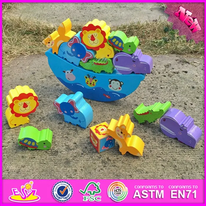 New Design Funny Toddlers Wooden Balancing Toys For 2 Year Olds W11f047