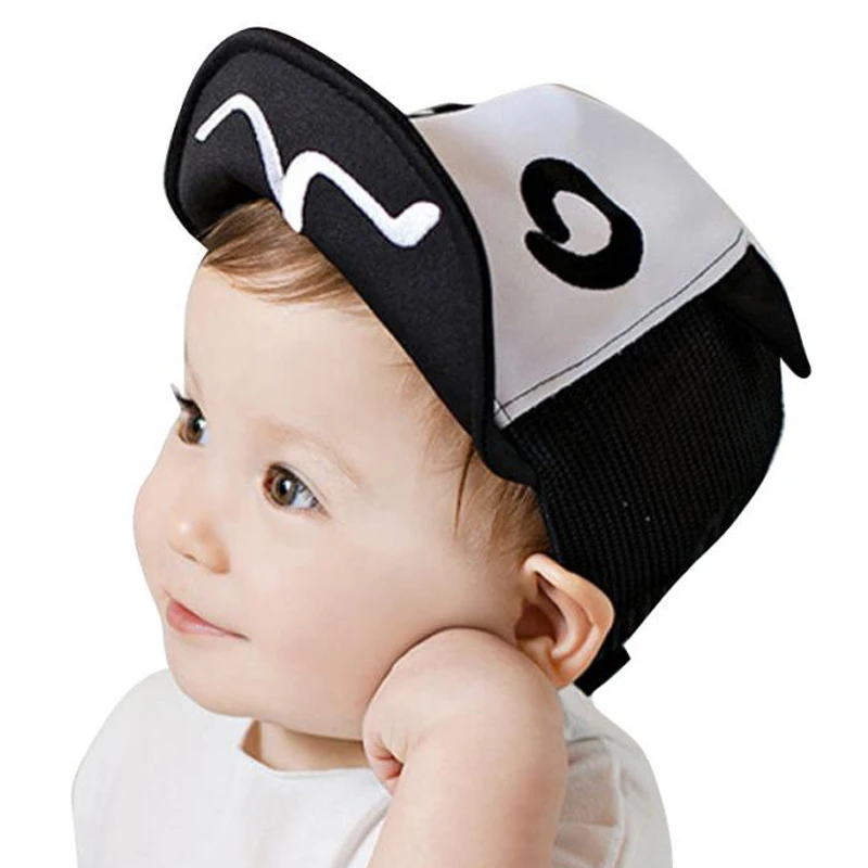 2016 Summer Children Kids Snapback Hats Boys Gilrs Mesh Soft Brim Flanging Sun hat Baseball Cap