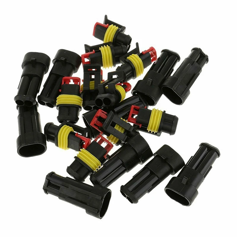 10 Connecteurs étanches Superseal 3 Broches IP67 - Pour Moto, Auto, Marine | Câble 0,5-1,5mm²