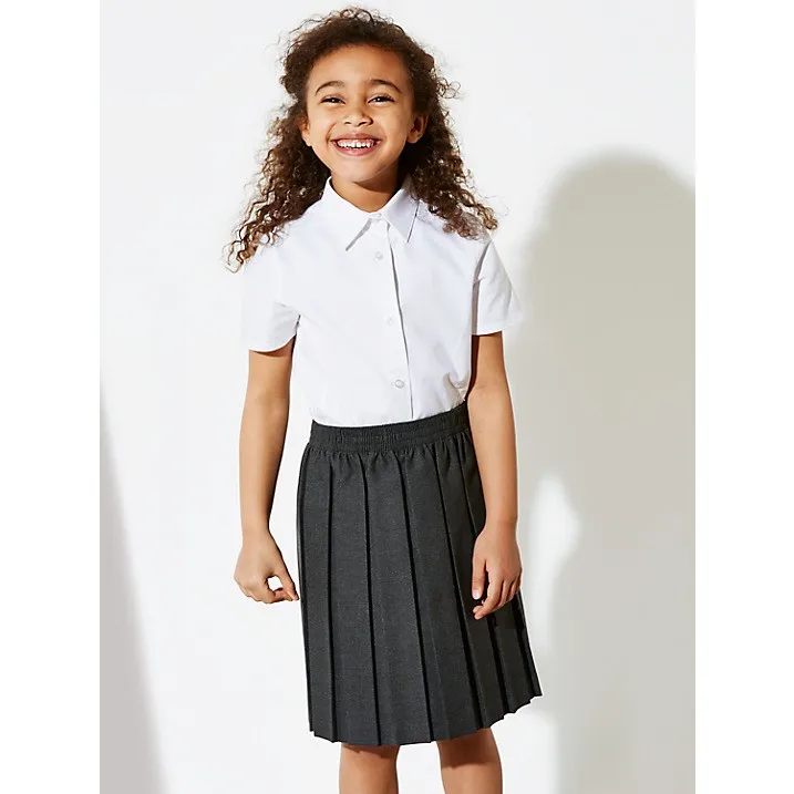 Su-k18 School Uniform Shirts 100% Cotton White Shirt For Girls - Buy ...