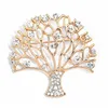 European and American water drill life tree brooch exaggerates atmospheric personality fashion brooch