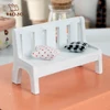 mini furniture wooden white shooting props factory direct small apartment chair