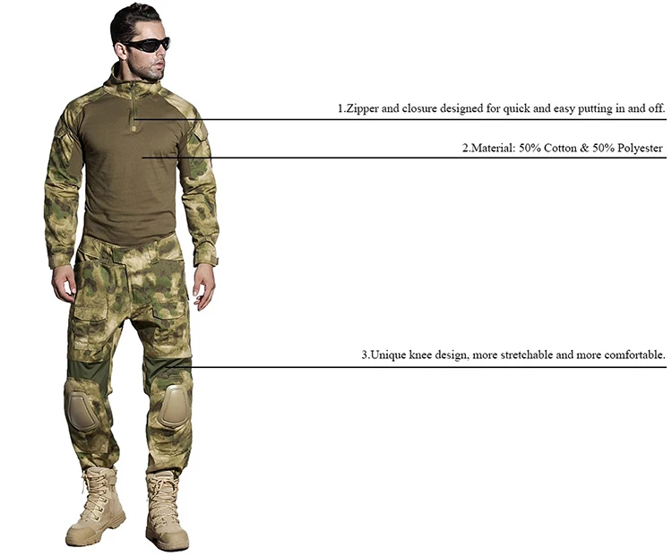 Emerson Gen2 Cype Style Combat Uniform Tactical Hunting Uniform bdu AT-FG