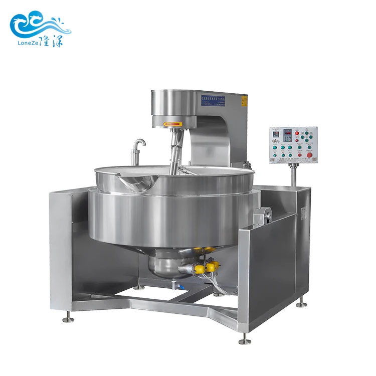 Industrial Commercial Cooking Mixer Machine Jacketed Kettle For Coated