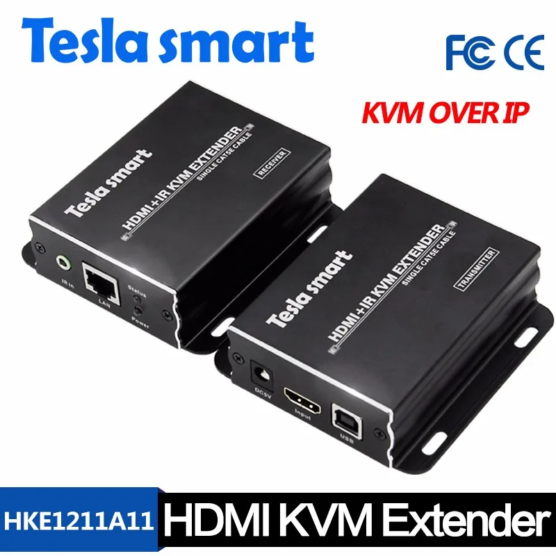 New 120m Usb Hdmi Kvm Over Ip Cat5e6 Extender With Ir Buy Hdmi Kvm