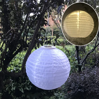 Solar Chinese Lantern Garden Hanging Light Lamp Outdoor Lighting Japan