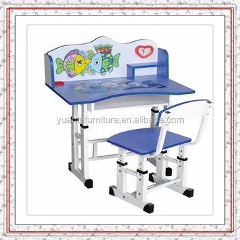 Hot Sale Child Reading Table Kids Study Table Cahir Design In