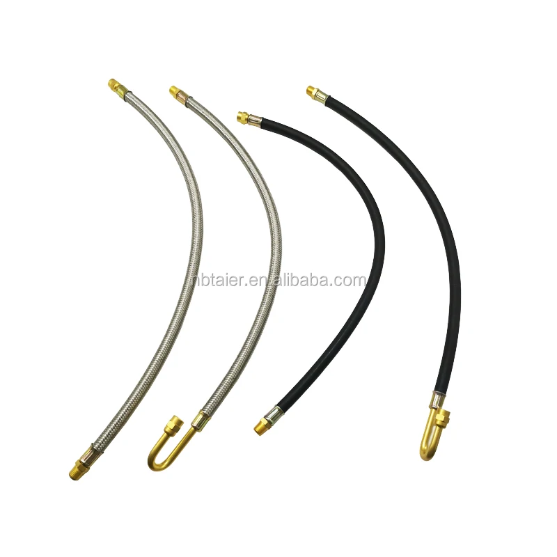 Straight & 180 Degree Rubber Stainless Steel Air Hose Flexible For Car Tire Buy Stainless