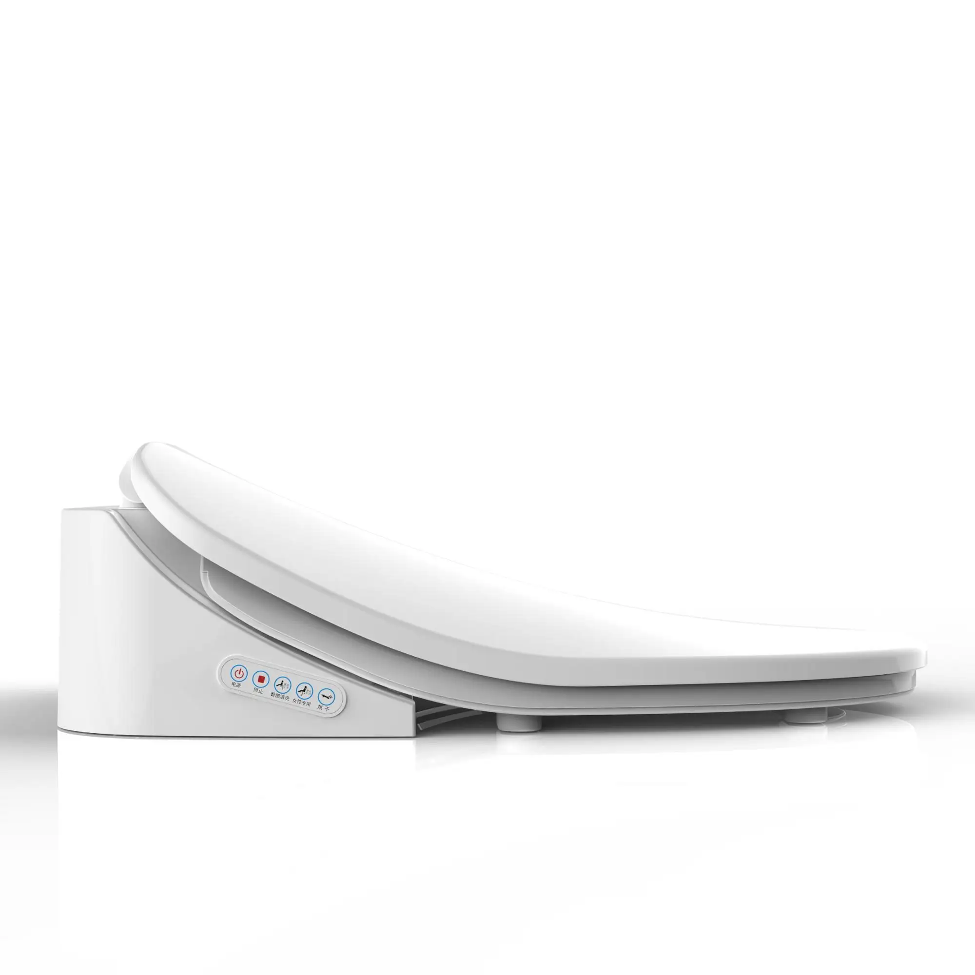 Elongated Cotton White Heated Toilet Seat Battery Operated Buy Heated