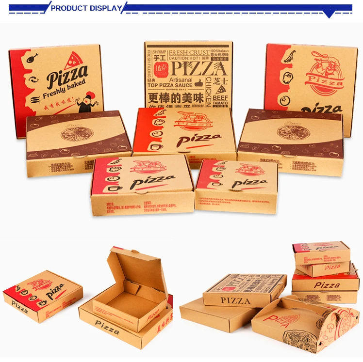 Wholesale Custom Round Pizza Packing Boxes Empty Pizza Boxes Bulk With