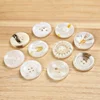 4 hole round shape white all types rod polyester garment button