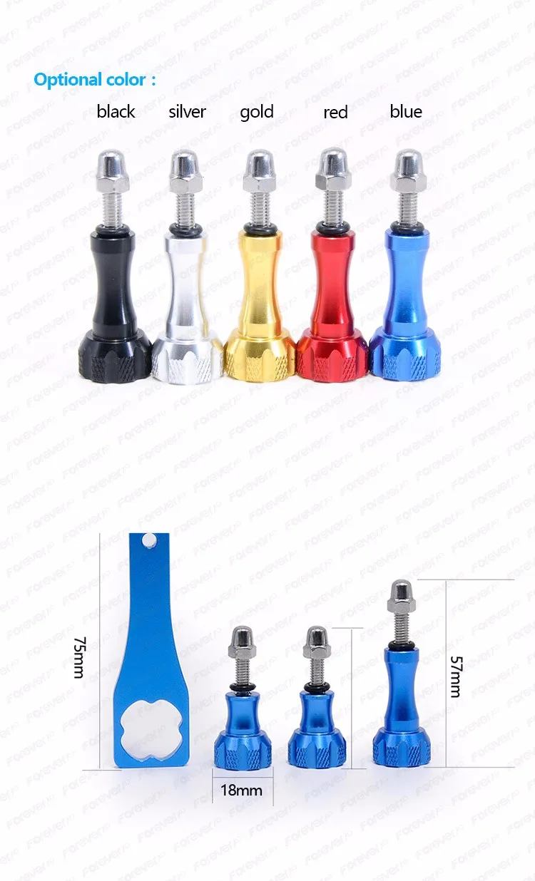 NEW 2016 Aluminum Alloy Thumb Screw Set 3 Thumbscrews + 3 Nuts + one Torque Wrench