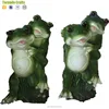 2018 factory Man-made high quality resin tornado statue of the green frog