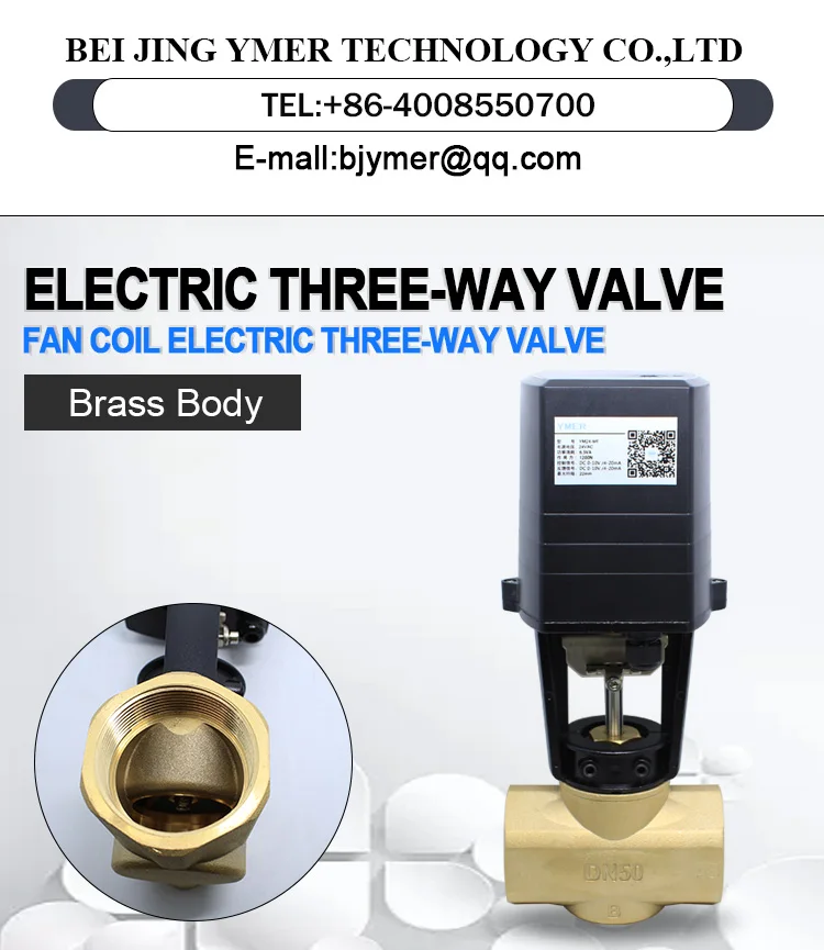 Brass Electric Two Way Steam Temperature Regulating Valve4 20ma Analog Proportional Integral 5467