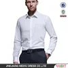 100% Cotton Classic Square Collar Long Sleeve One Pocket Men's Formal Dress Shirts